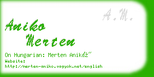 aniko merten business card